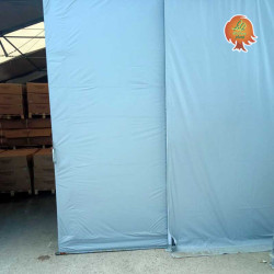Gleittor Lagerzelt PVC Stahl Satteldach Universal