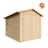 Garage Holz Radstube – Ansicht mit Doppeltür