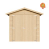 Garage Holz Radstube – Frontansicht