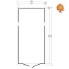 Garage Holz Feierabend 4,93 m – Grundriss