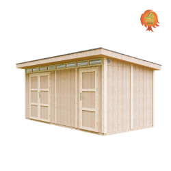 Garage Holz Standgas – Ansicht Nebentür