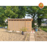 Garage Holz Standgas – gestrichen, Frontansicht