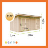 Garage Holz Standgas – Maßzeichnung