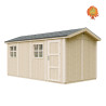Garage Holz Nordlicht – Ansicht mit Nebentür