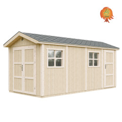 Garage Holz Nordlicht – Giebelseite
