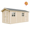 Garage Holz Nordlicht – Giebelseite
