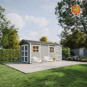 Garage Holz Nordlicht mit Terrasse
