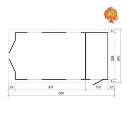 Garage Holz Nordlicht – Grundriss