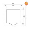 Gartenhaus Elfenatelier 4 m² – Grundriss