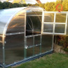 Gewächshaus Polycarbonat Stahl Runddach Quarz