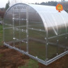 Gewächshaus Polycarbonat Stahl Runddach Quarz