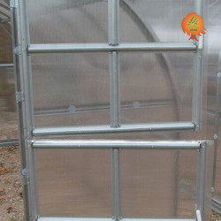 Gewächshaus Polycarbonat Stahl Runddach Quarz