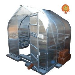 Gewächshaus Polycarbonat Stahl Gotikdach Citrin