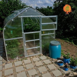 Gewächshaus Polycarbonat Stahl Gotikdach Citrin