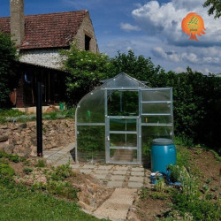 Gewächshaus Polycarbonat Stahl Gotikdach Citrin
