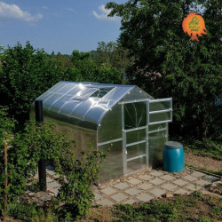 Gewächshaus Polycarbonat Stahl Gotikdach Citrin