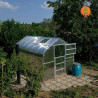Gewächshaus Polycarbonat Stahl Gotikdach Citrin