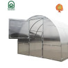 Gewächshaus Polycarbonat Stahl Runddach Jaspis