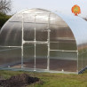 Gewächshaus Polycarbonat Stahl Runddach Onyx