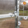 Gewächshaus Polycarbonat Stahl Runddach Onyx