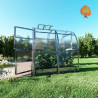 Gewächshaus Polycarbonat Stahl Runddach Turmalin