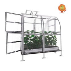 Gewächshaus Polycarbonat Stahl Runddach Turmalin