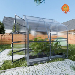 Gewächshaus Polycarbonat Stahl Gotikdach Saphir