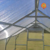 Gewächshaus Polycarbonat Stahl Satteldach Granat