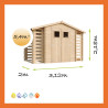 Gartenschuppen Holz Satteldach Scheitstube
