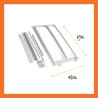 Fenster manuell Gewächshaus Polycarbonat Stahl Spitzdach Firn