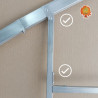 Gewächshaus Polycarbonat Stahl Runddach Topas