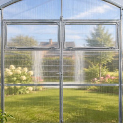 Gewächshaus Polycarbonat Stahl Runddach Topas – Belüftung