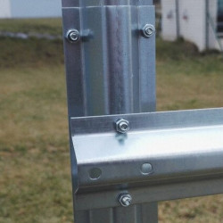 Gewächshaus Polycarbonat Stahl Runddach Quarz – Konstruktion