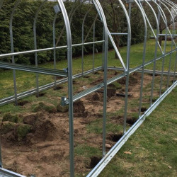 Gewächshaus Polycarbonat Stahl Gotikdach Citrin – Konstruktion