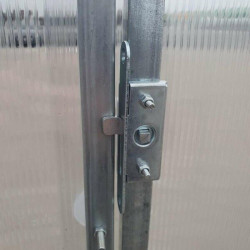 Gewächshaus Polycarbonat Stahl Runddach Jaspis – Steckverbindungen und Verankerung