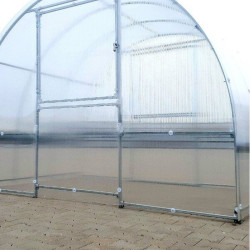 Gewächshaus Polycarbonat Stahl Runddach Jaspis – Belüftung