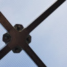 Gewächshaus Polycarbonat Stahl Runddach Onyx – Konstruktion