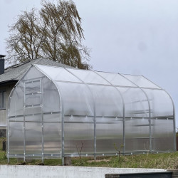 Gewächshaus Polycarbonat Stahl Gotikdach Saphir – Tropfenform