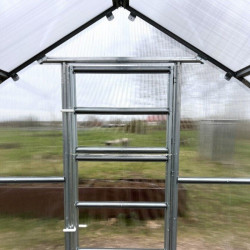 Gewächshaus Polycarbonat Stahl Gotikdach Saphir – Belüftung