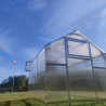 Gewächshaus Polycarbonat Stahl Satteldach Granat – Belüftung
