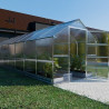 Gewächshaus Polycarbonat Stahl Satteldach Granat – Größen und Abgrenzung