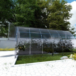 Verlängerungsmodul Gewächshaus Polycarbonat Stahl Runddach Jaspis – Passend für