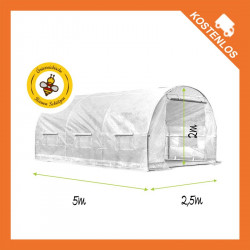 Maßangaben Gewächshaus 12,5m2 weiss