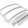 Dachluke manuell Gewächshaus Polycarbonat Stahl Runddach Turmalin – Ausführung