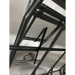 Dachluke automatisch Gewächshaus Polycarbonat Stahl Gotikdach Saphir – Ausführung