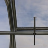 Dachluke automatisch Gewächshaus Polycarbonat Stahl Gotikdach Saphir – Passend für