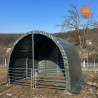 Weidezelt PVC Stahl Runddach Koppel – 4 × 4 m Stirnseite