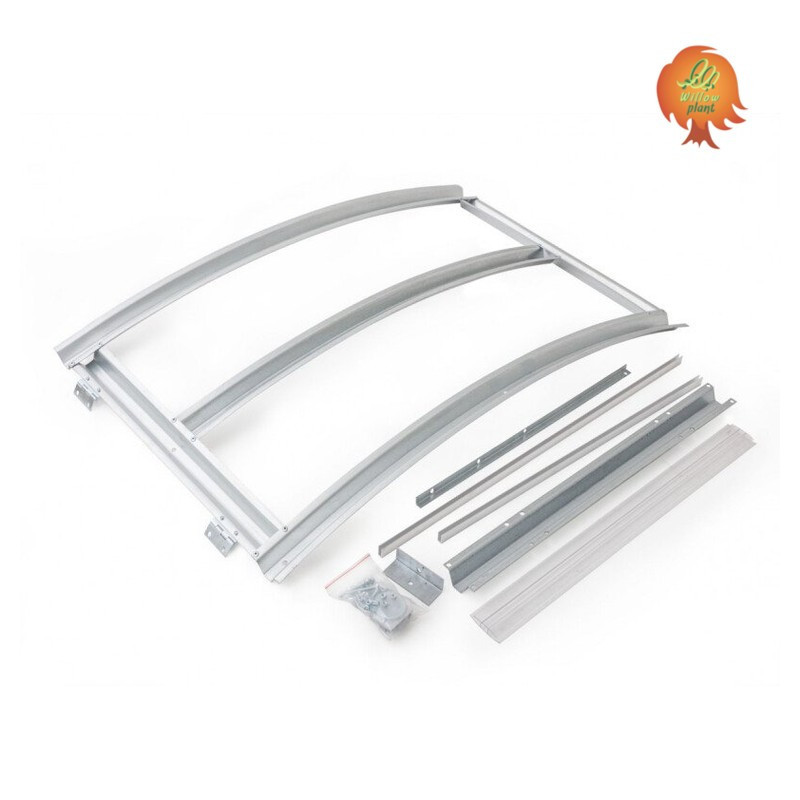 Dachluke automatisch Gewächshaus Polycarbonat Stahl Runddach Quarz