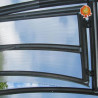 Dachluke automatisch Gewächshaus Polycarbonat Stahl Runddach Quarz