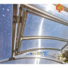 Dachluke automatisch Gewächshaus Polycarbonat Stahl Runddach Jaspis